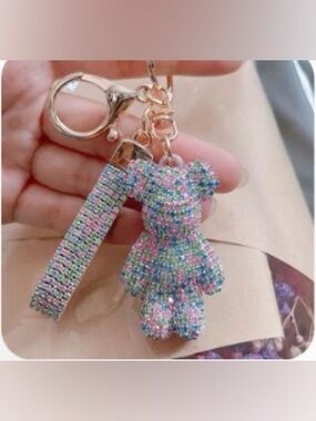 Rhinestone Bear Bagcharm NIP